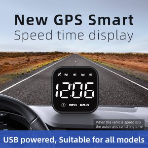 Pecham G4S Digital GPS Speedometer, Car Universal HUD Head Up Display with Speed MPH, Compass Driving Direction, Fatigue Driving Reminder, Overspeed Alarm Trip Meter, for All Vehicle